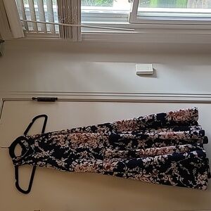 Navy floral dress